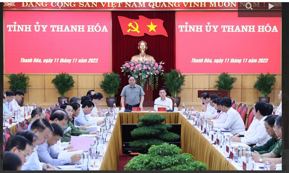 Thủ tướng Chính phủ “Thanh Hóa cần tập trung thúc đẩy 3 động lực tăng trưởng”